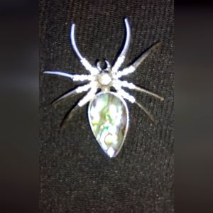 Spider opal broach
